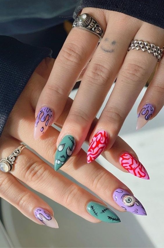 Zombie Apocalypse Nails