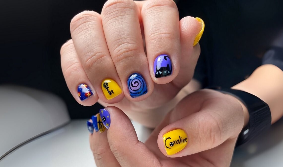 Coraline Nail Designs