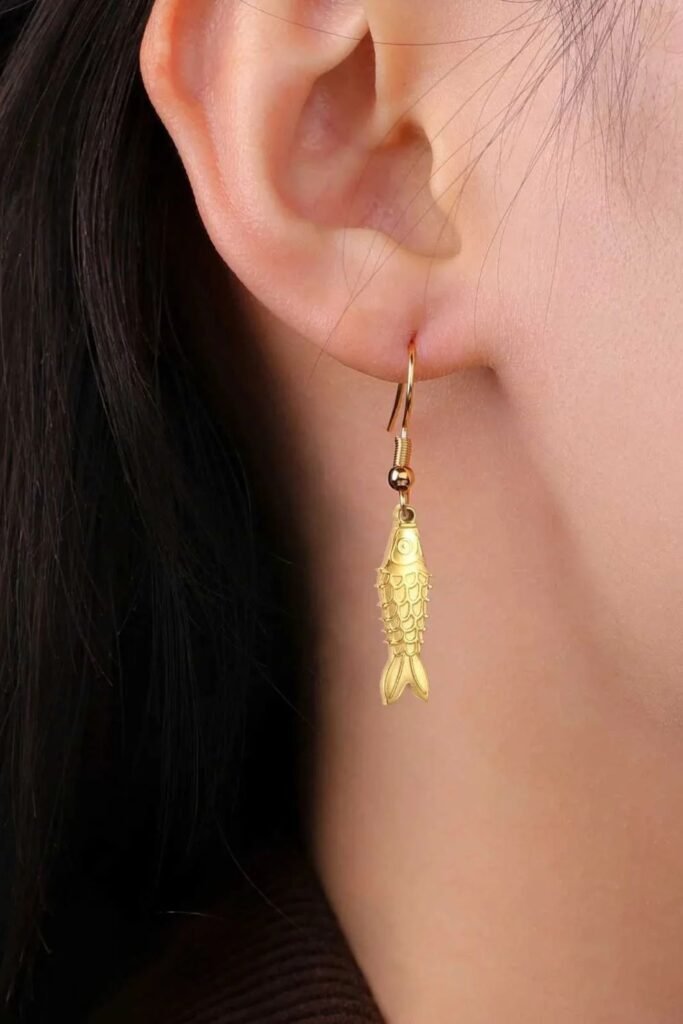 Golden Angel Wing Earrings