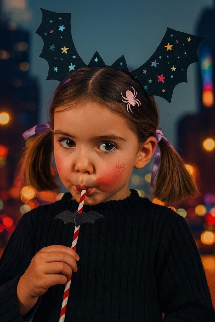 Bat Crown with Ribbon Loops