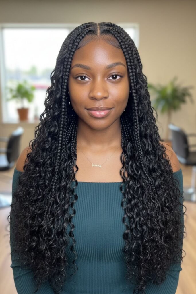 Black Peekaboo Braids