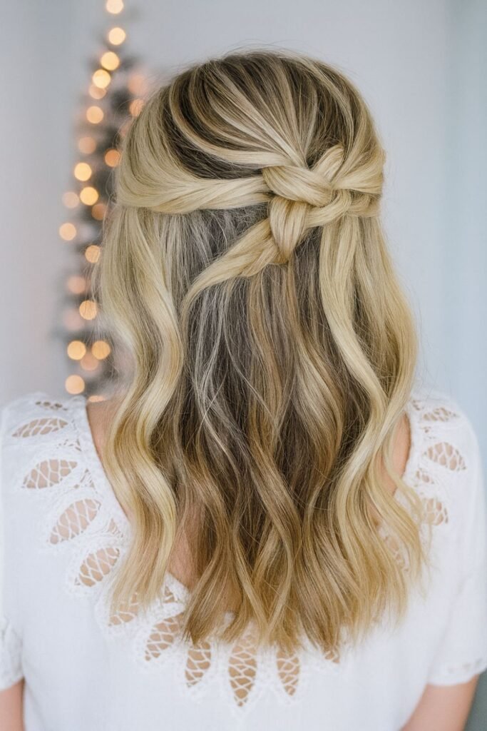 Boho Knotted Half-Up
