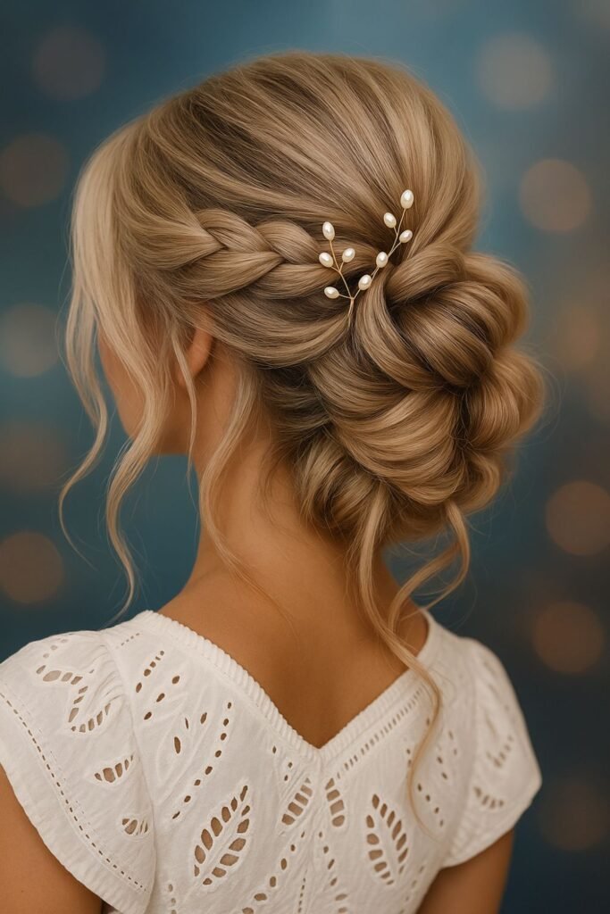 Braided Bun with Hidden Pins (1)