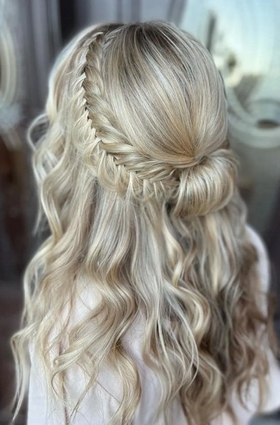 Braided Crown With Fishtail Braid