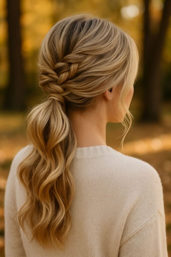 Braided Low Ponytail