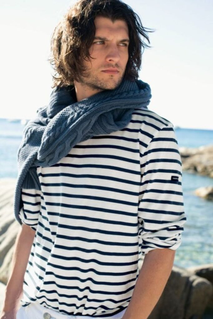 Breton-Stripes Tee + Swim Trunks