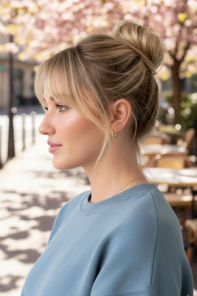 Bubble Bun with Fluffed Sections