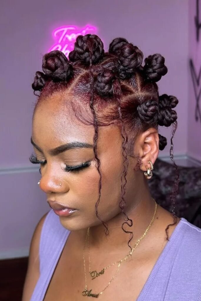 Burgundy Knots