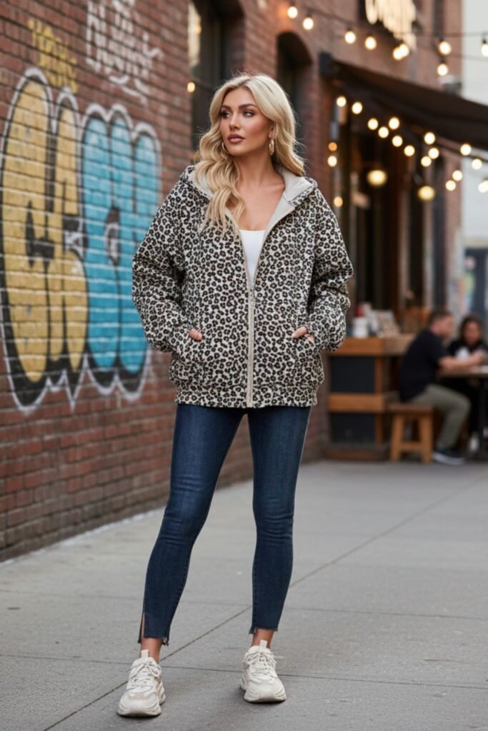 Cheetah Hoodie Dress