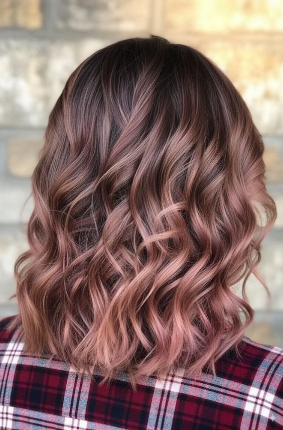 Chocolate Mauve Under Natural Brown
