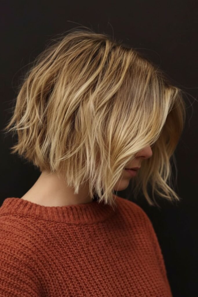 Choppy Chin-Length Bob