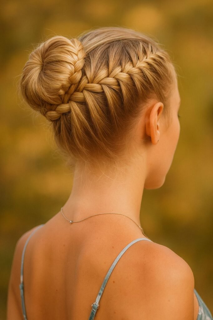 Classic Ballerina Bun with Tidy Finish (1)