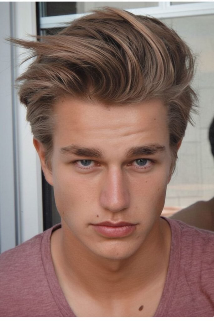 Classic Full Ash Brown Hair for Men
