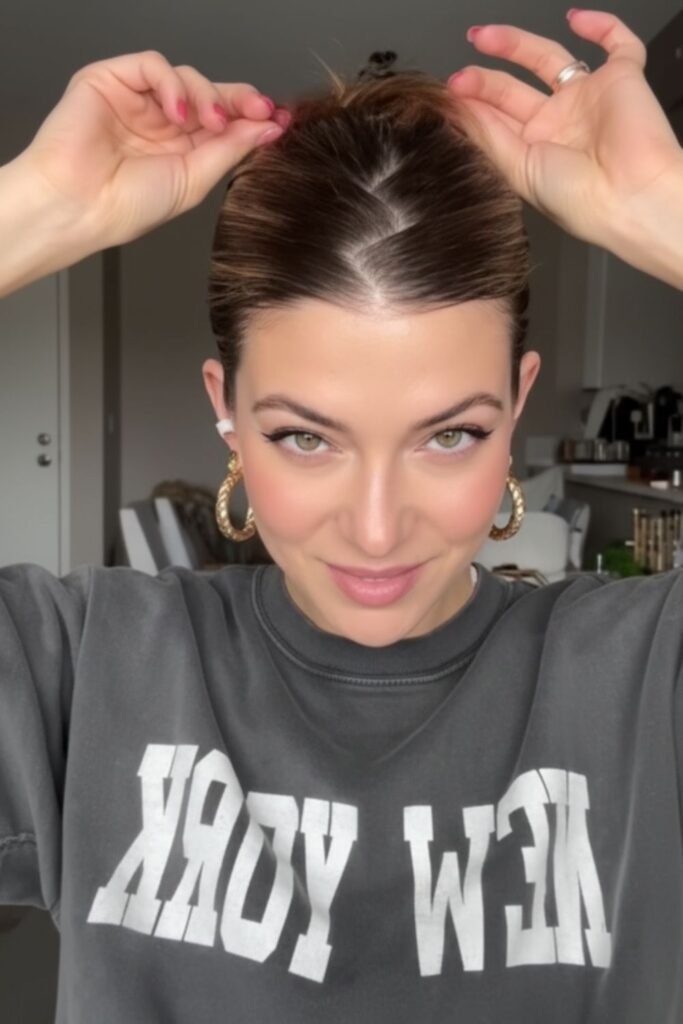 Classic Sleek Zig Zag Bun