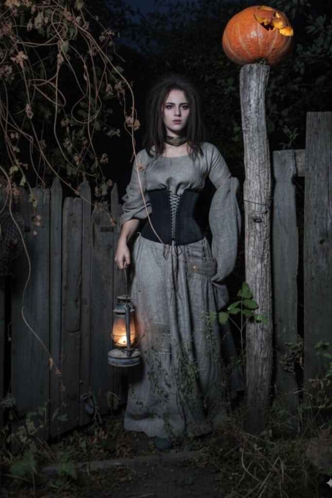 Corset Top With Flared Skirt