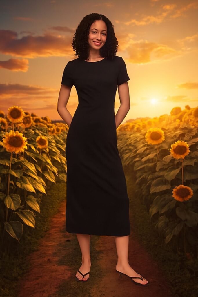 Cutout Maxi T-Shirt Dress (1)