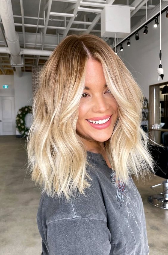 Dimensional Honey Blonde Highlights