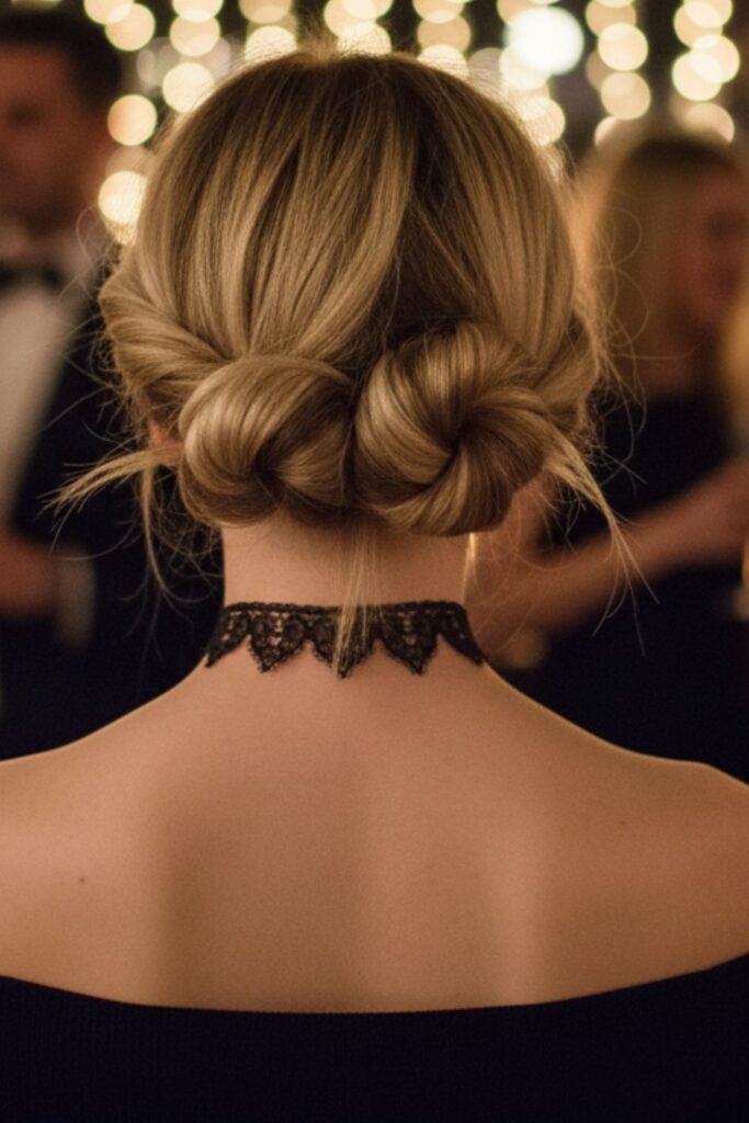 Double Twisted Low Bun
