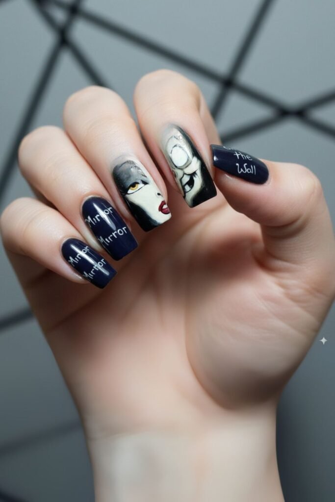 Evil Queen Mirror Nails