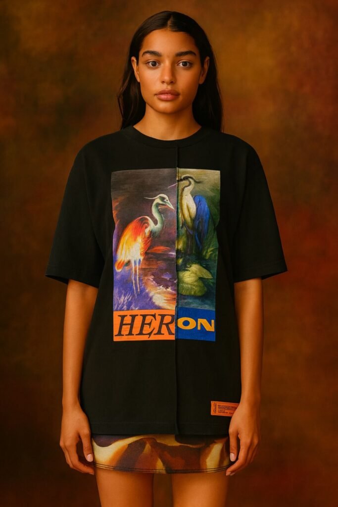Heron Preston Black Herons T-Shirt