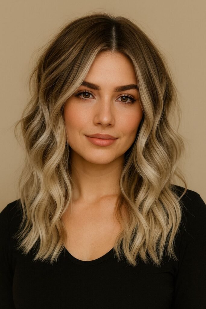 Icy Ash Blonde Balayage