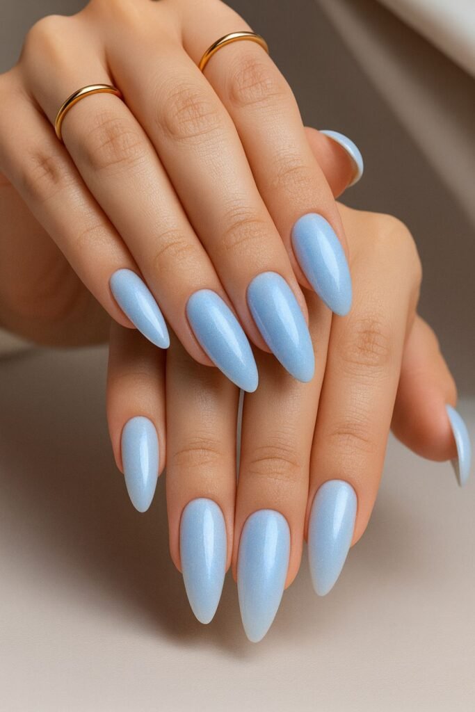 Icy Chrome Nails