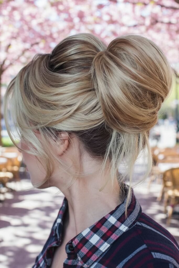 Knot Bun with Volume Crown