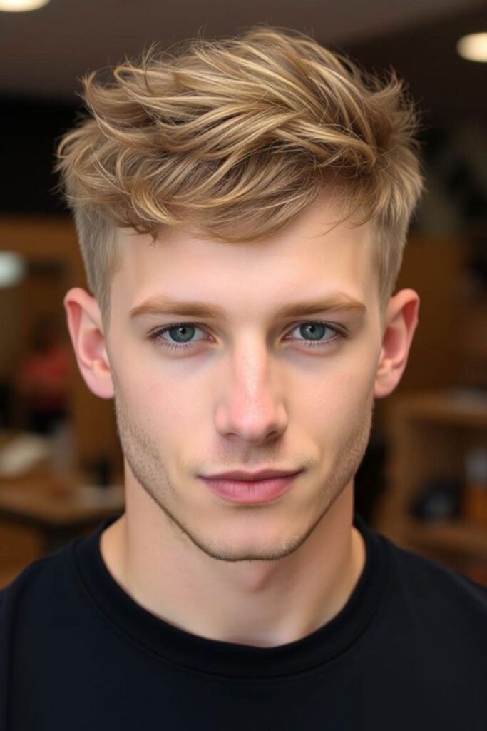 Light Ash Brown Hair with a Messy Crop