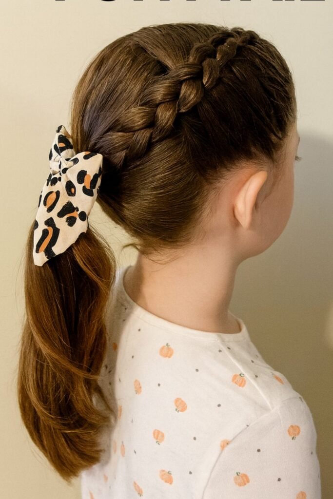 Mummy Wrap Ponytails with Gauze Ribbons