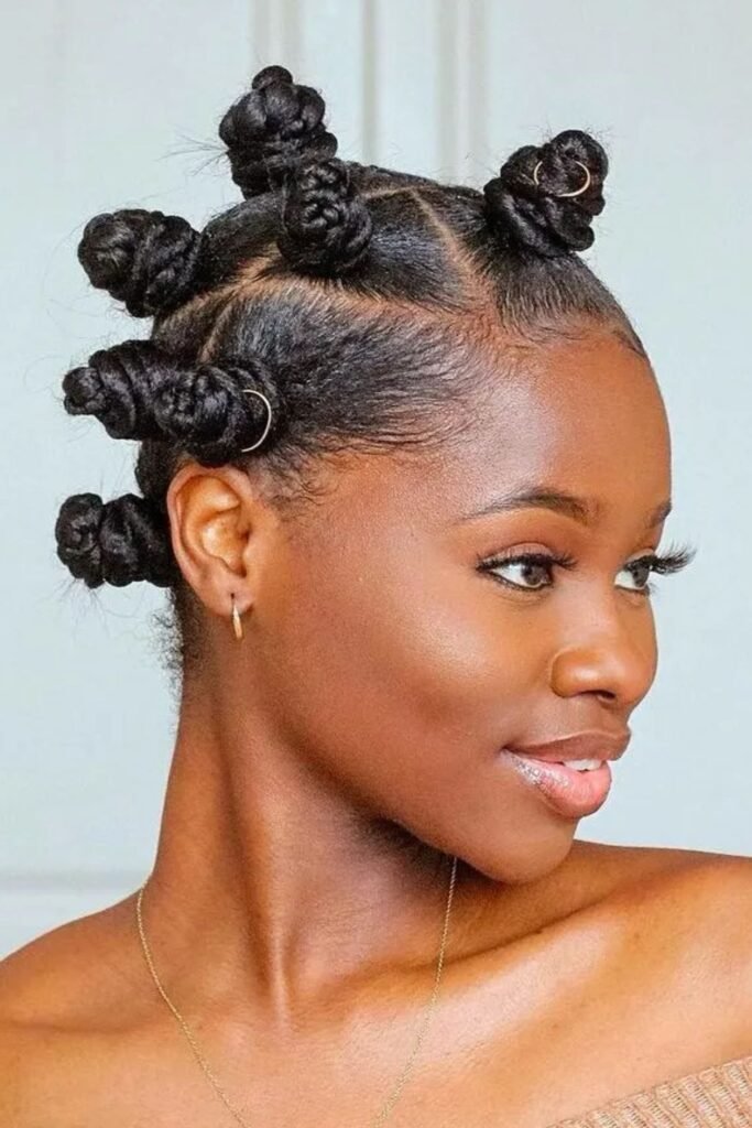 Neat Bantu Updo