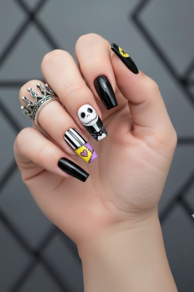 Nightmare Before Christmas Nails