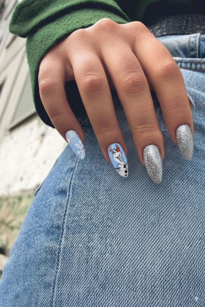 Olaf's Winter Chill Nails