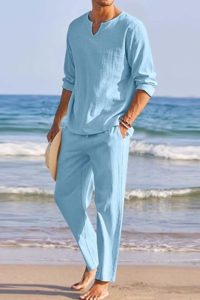 Pleated Linen Trousers + Pressed Shirt