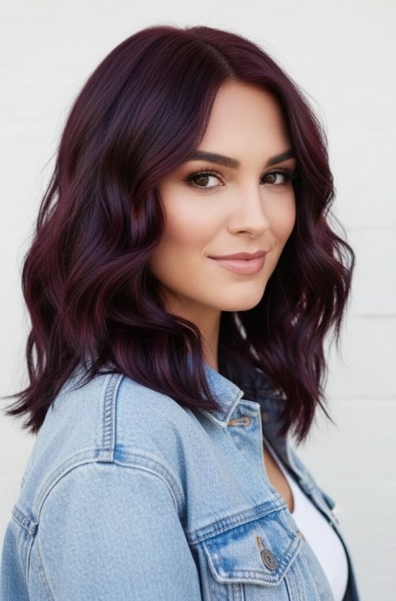 Plum Balayage