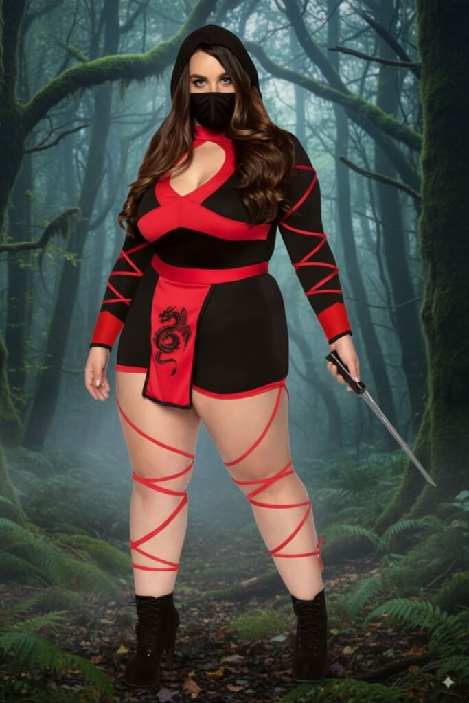 Plus Size Dragon Ninja Costume