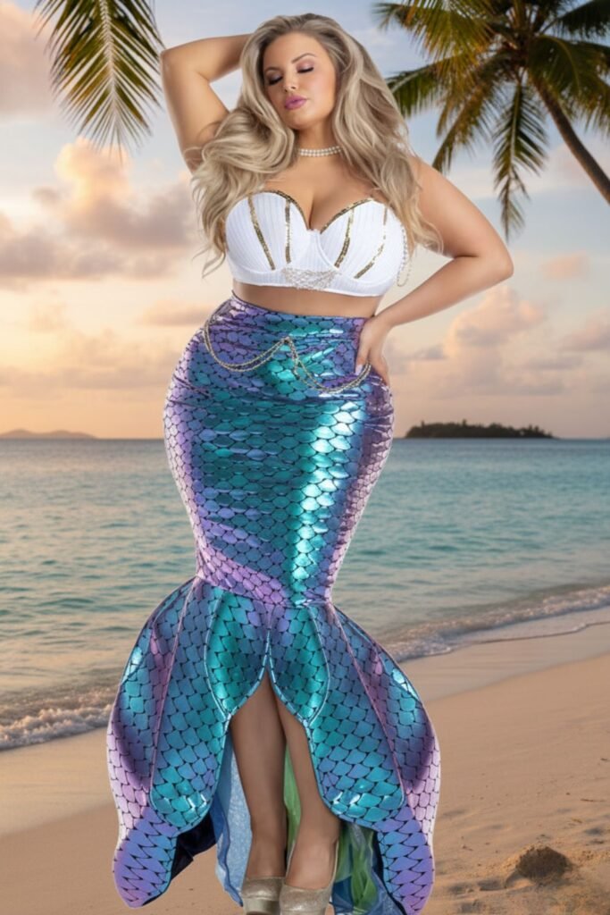 Plus Size Under the Sea Mermaid Costume for Women
