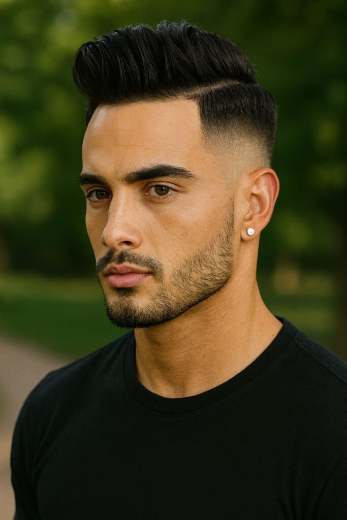 Quiff Comb Over Fade