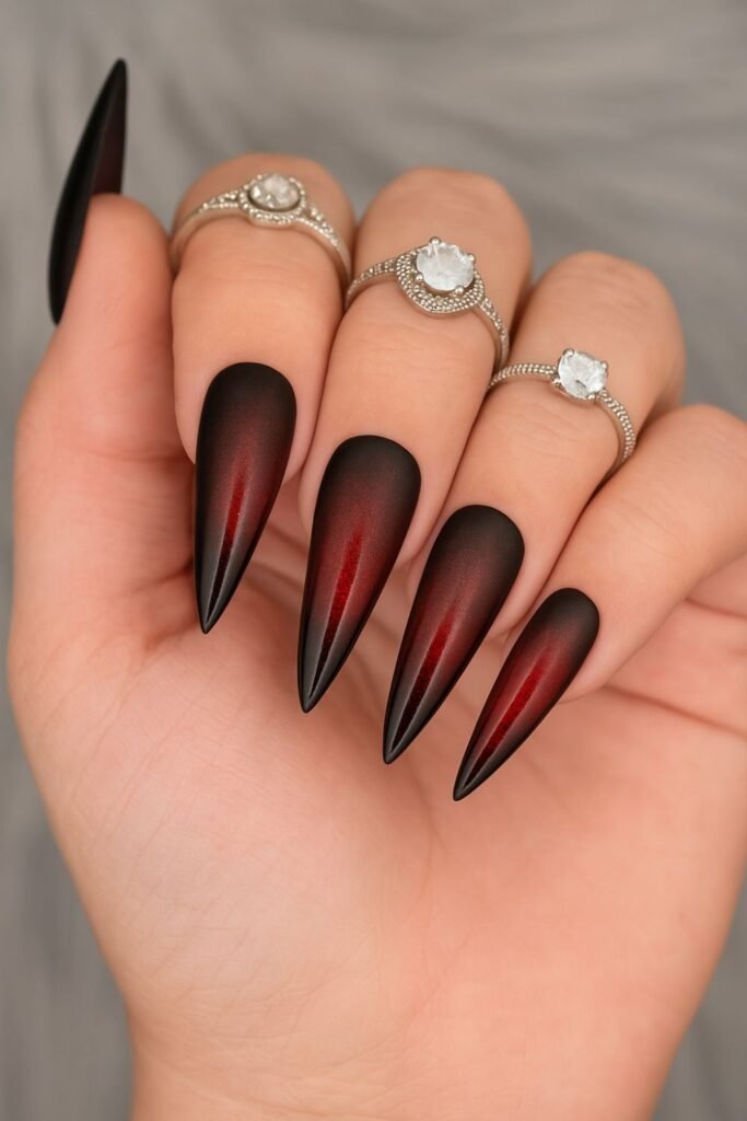 Red And Black Ombre