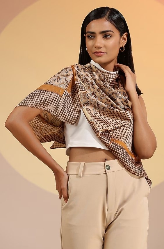 Silk Oversized Scarf