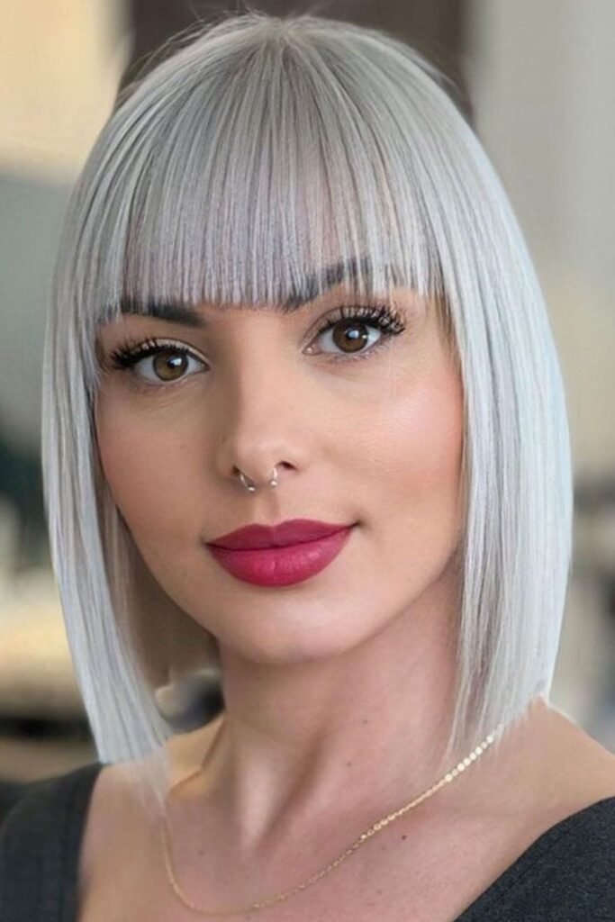 Sleek Silver Bob