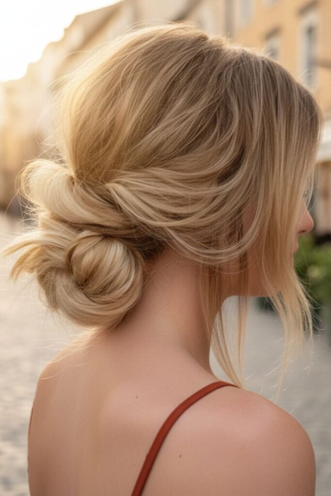 Soft Twisted Pony Bun
