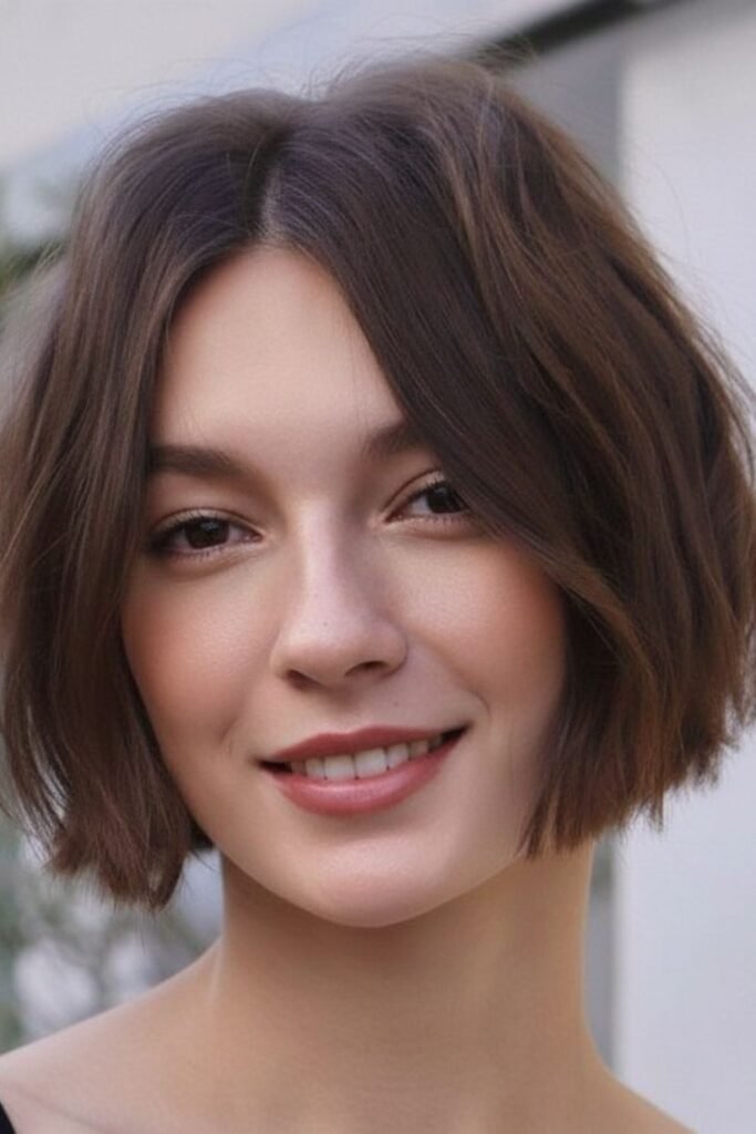 Textured Chin-Length Bob