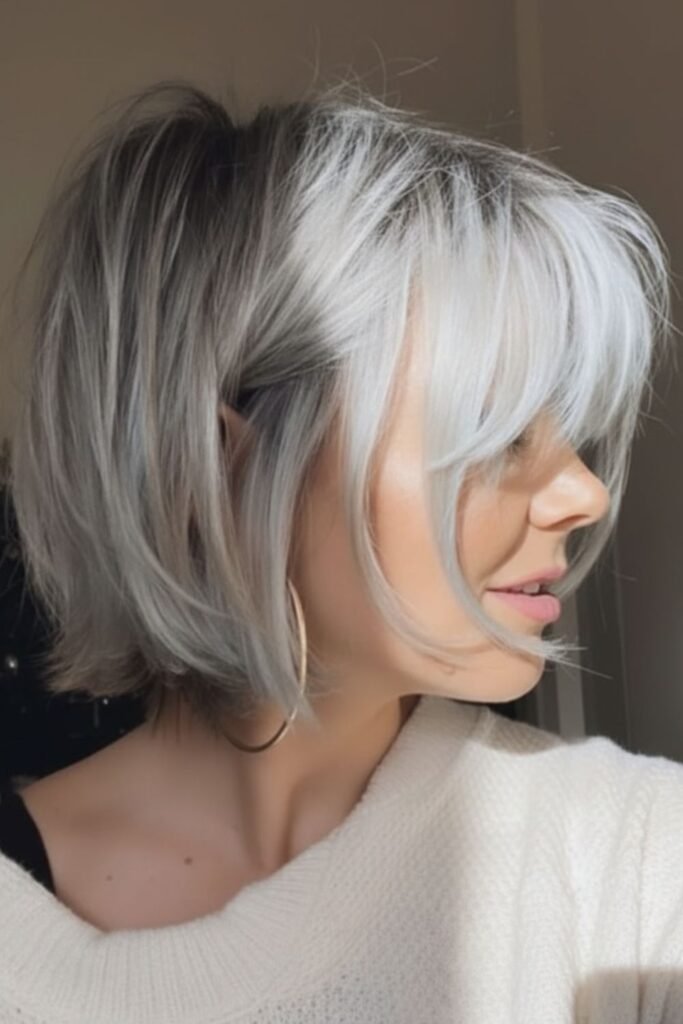 Textured Grey Bob