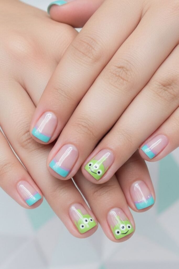 Toy Story Alien Nails