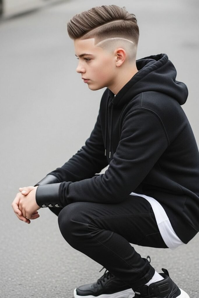 Trendy Hard Part With High Fade