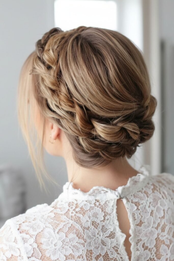 Twisted Crown Updo