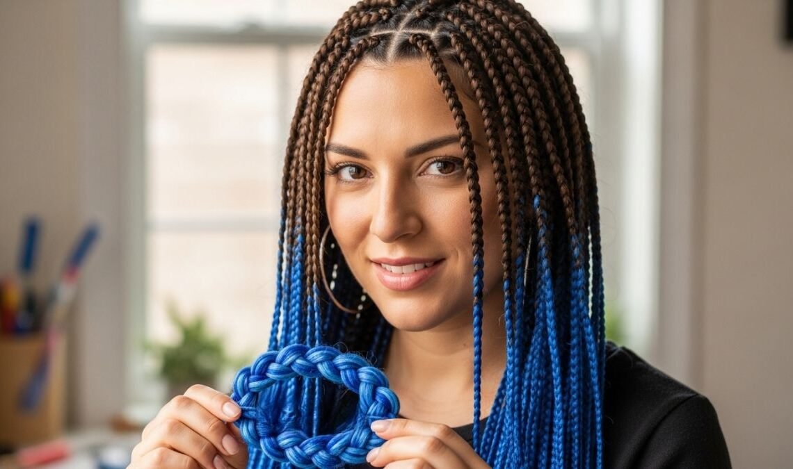 Two-Tone Peekaboo Braids