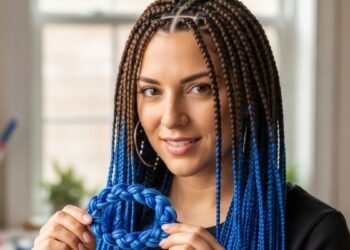 Two-Tone Peekaboo Braids