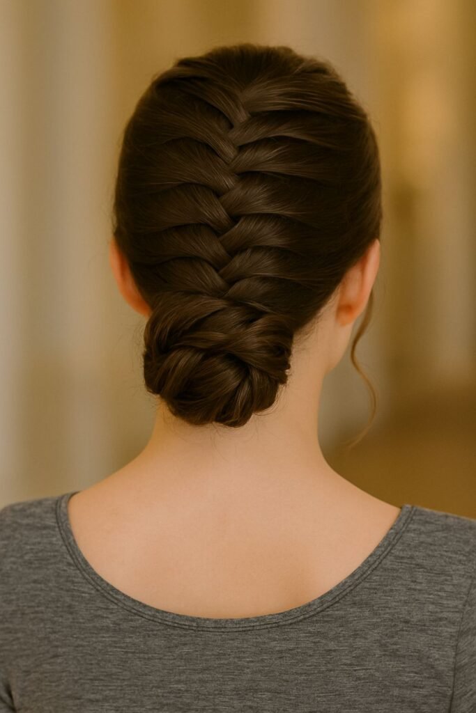 Zig Zag Braid Bun
