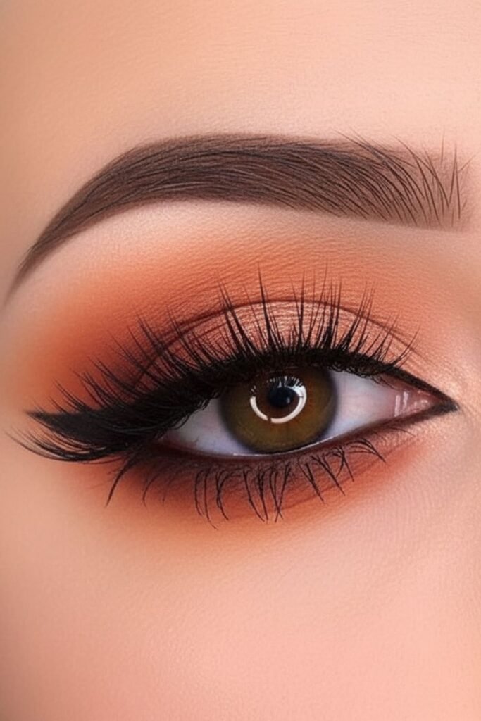 Autumn Rust Smokey Eyes for Girls